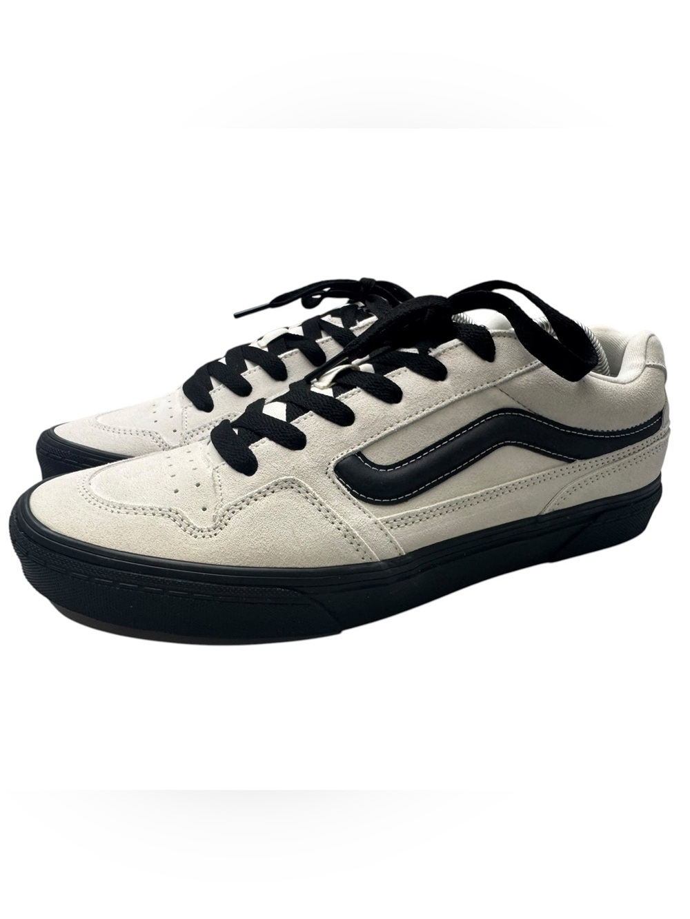 Vans Caldrone Black Outsole Marshmallow Suede Men’s Shoes Size 11.5 NEW